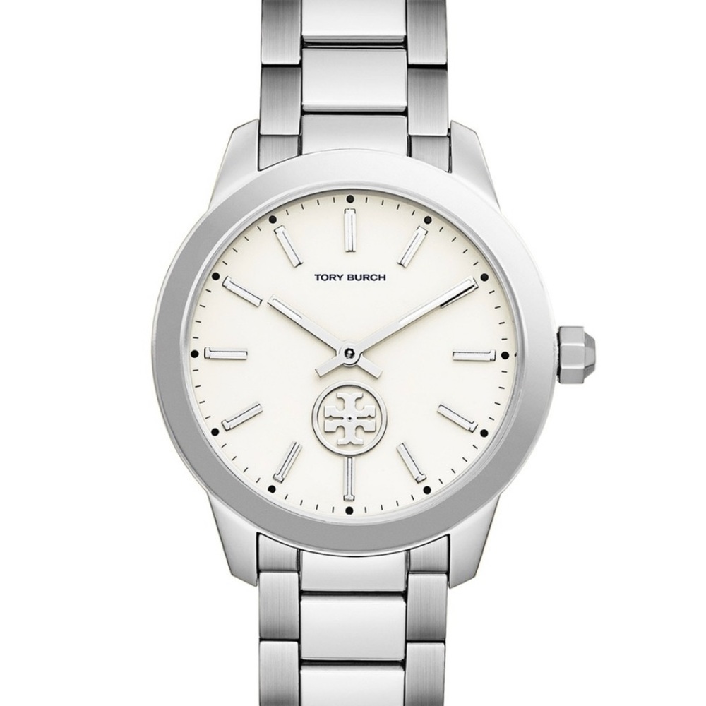 Tory Burch Silver Collins Watch (32mm)